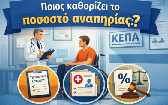 πως βγαίνει το ποσοστό αναπηρίας